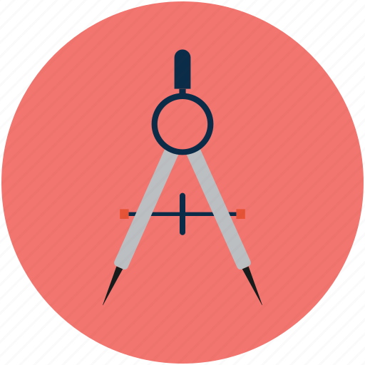 Compass tool, design, drafting, drawing, geometry, graphic icon - Download on Iconfinder