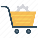 cart, option, setting, shopping, trolley