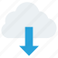cloud, database, download, server, storage 