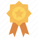 achievement, award, badge, medal, prize