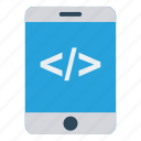 coding, device, mobile, phone, scripting