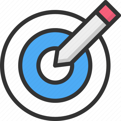 Creativity, dartboard, design, pencil, target icon - Download on Iconfinder