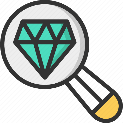 Diamond, premium, quality, search icon - Download on Iconfinder