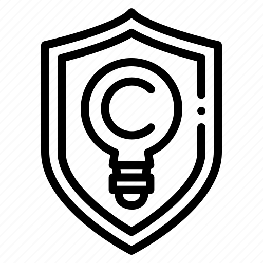 Copyright, copyright guidelines, art and design, insurance, idea, protection, shield icon - Download on Iconfinder