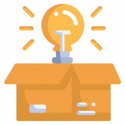 Think out of the box, strategy, brainstorm, art and design, creativity, lightbulb, idea icon - Download on Iconfinder