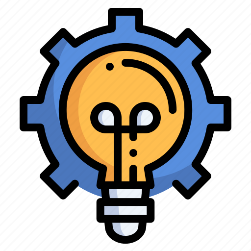 Idea, lightbulb, design thinking, creative thinking, gear, innovation, solution icon - Download on Iconfinder