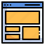 layout, ui, wireframe, web page, browser, website, interface 