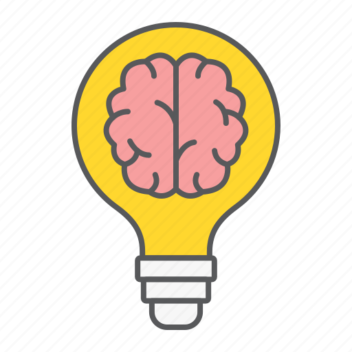 Creative, brain, idea, lightbulb, thinking, light, bulb icon - Download on Iconfinder