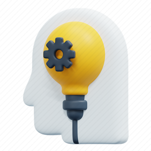 Creative, thinking, think, art, design, inspiration, idea 3D illustration - Download on Iconfinder