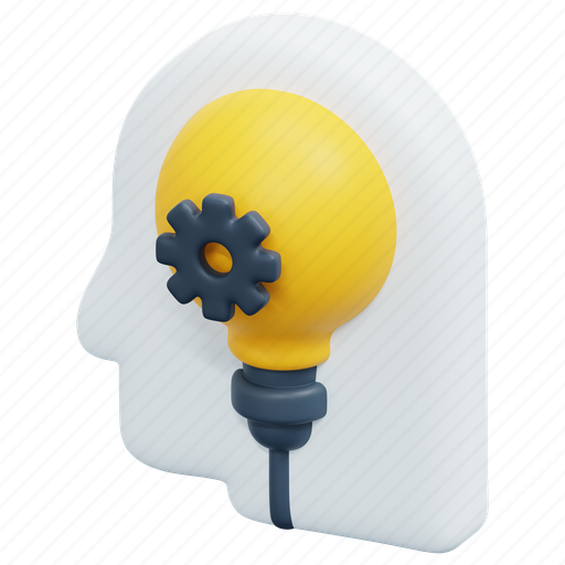 Creative, thinking, think, art, idea, design, inspiration 3D illustration - Download on Iconfinder