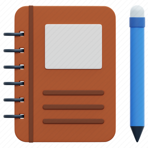 Sketchbook, art, design, edit, tools, sketch, notebook 3D illustration - Download on Iconfinder