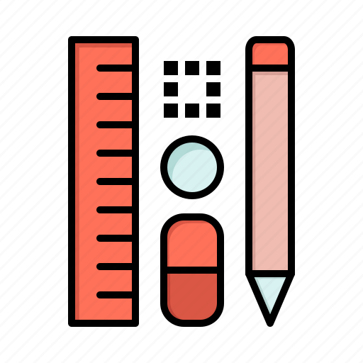 Education, pen, pencil, scale icon - Download on Iconfinder