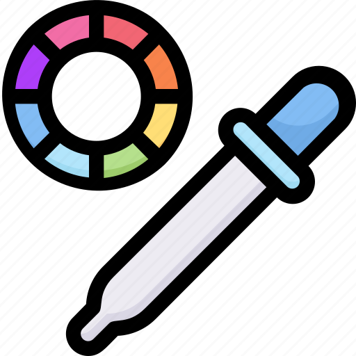 Color picker, color wheel, creative, design, eyedropper, innovation, thinking icon - Download on Iconfinder