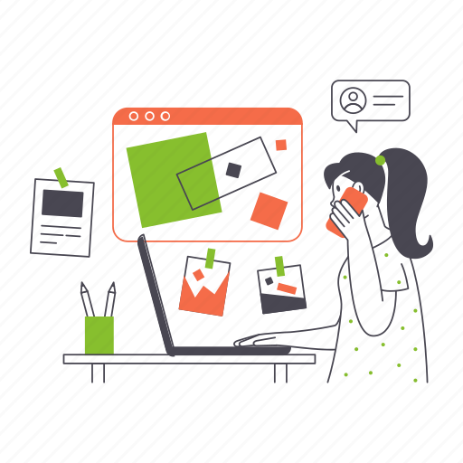 Discussing, modifications, over, phone, communication, smartphone, mobile illustration - Download on Iconfinder