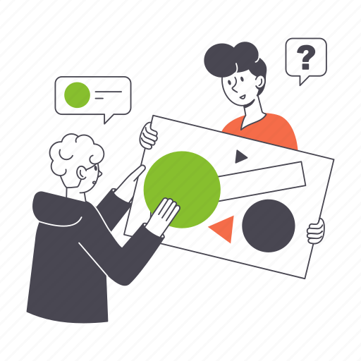 Discussion, choice, style, dialogue, communication, connection, interaction illustration - Download on Iconfinder