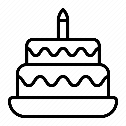 Birthday, cake, candle, sweet icon - Download on Iconfinder
