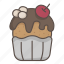 cupcake, cake, dessert, sweet, treat 