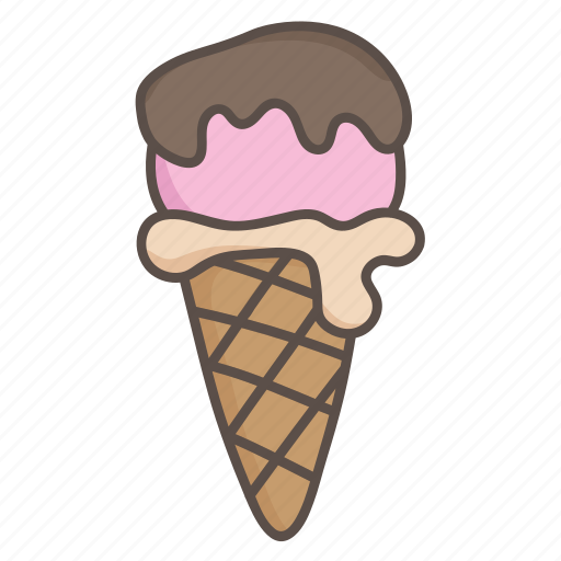 Icecream, cone, scoop, dessert, sweet, treat icon - Download on Iconfinder