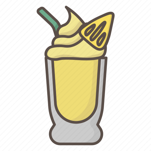 Smoothie, drink, pineapple, fruit, beverage icon - Download on Iconfinder