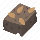 brownie, chocolate, cocoa, cake, dessert, sweet, treat