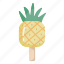icecream, popsicle, pineapple, dessert, sweet, treat 