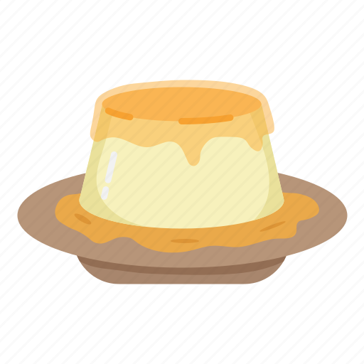 Pudding, jelly, custard, cake, dessert, sweet, treat icon - Download on Iconfinder