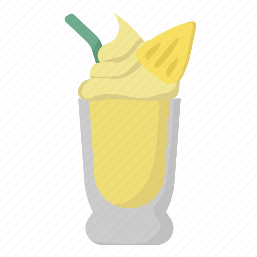 Smoothie, drink, pineapple, fruit, beverage icon - Download on Iconfinder