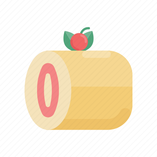 Cafe, cake, cream, food, fruit, roll, sweet icon - Download on Iconfinder