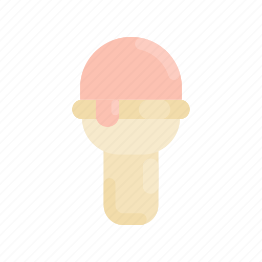 Cone, cream, dessert, ice, ice cream, summer, sweet icon - Download on Iconfinder