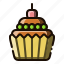 bakery, cake, cupcake, dessert, food 