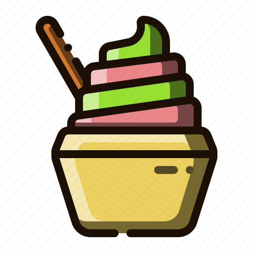 Custard, dessert, frozen, food, ice cream icon - Download on Iconfinder