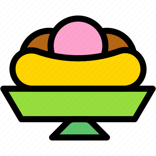 Banana, split, desserts, food, ice, cream icon - Download on Iconfinder