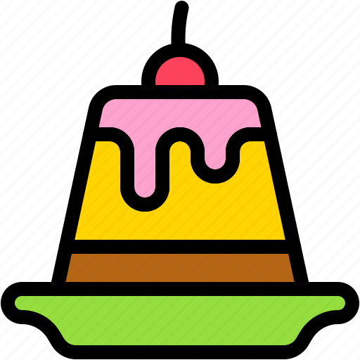 Pudding, gelatin, sweet, molded, desserts icon - Download on Iconfinder