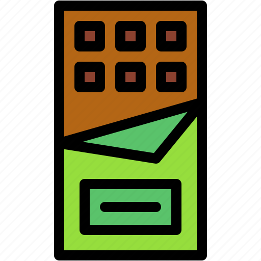 Chocolate, bar, sweet, shop, and, bakery, cold icon - Download on Iconfinder