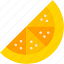 lemon, slice, half, fruits, food, and, restaurant