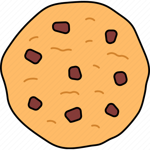 Vanilla, chocolate, chip, cookie, dessert, sweet, food icon - Download on Iconfinder