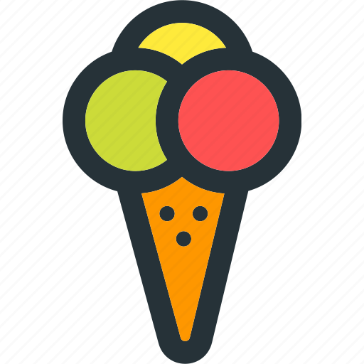 Cream, ice, dessert, food, fruit, meal, sweet icon - Download on Iconfinder