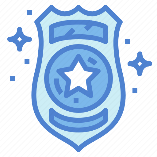 Badge, police, security, shield, weapon icon - Download on Iconfinder