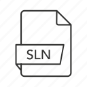 .sln, sln, sln file, sln icon, visual studio, visual studio solution, visual studio solution file
