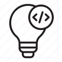 invention, code, coding, creativity, lightbulb, idea
