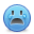Smiley, sad, blue icon - Free download on Iconfinder