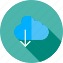 arrow, cloud, cloud computing, data, download, storage, technology
