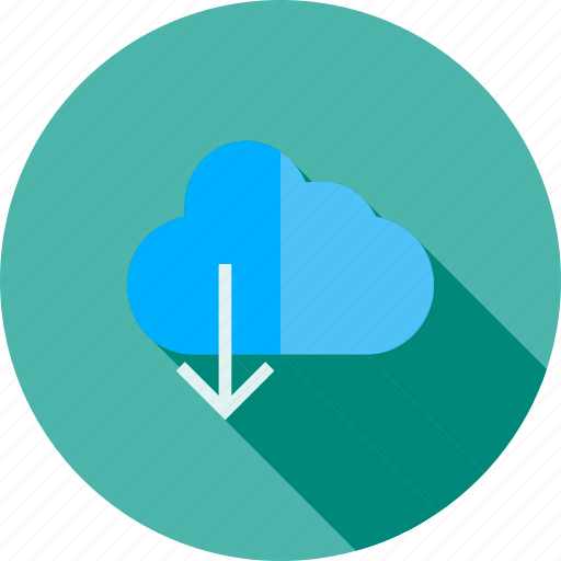 Arrow, cloud, cloud computing, data, download, storage, technology icon - Download on Iconfinder