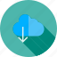 arrow, cloud, cloud computing, data, download, storage, technology 