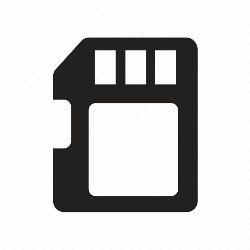 Card, chip, data, external, memory, micro sd, storage icon - Download on Iconfinder