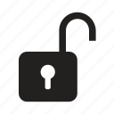 open, password, security, system, unlock