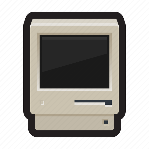 Computer, desktop, macintosh, old computer, crt monitor icon - Download on Iconfinder
