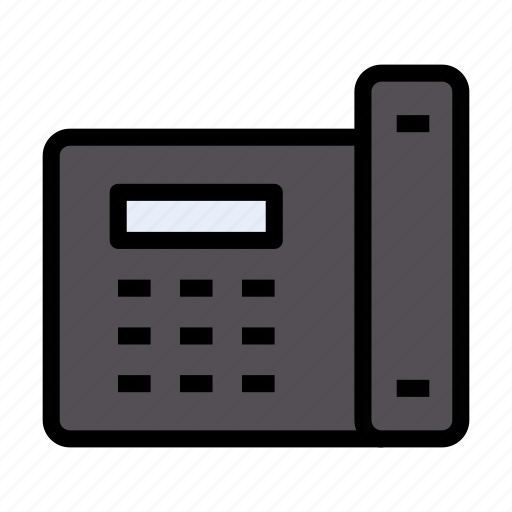 Landline, receiver, device, communication, telephone icon - Download on Iconfinder