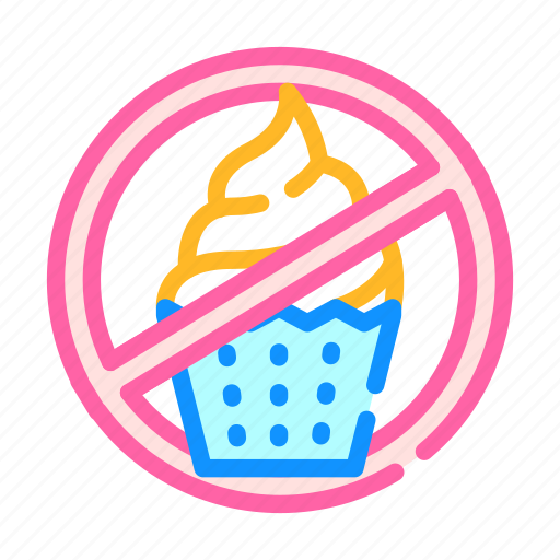 Sweet, cake, food, stop, eat, diabetes, ill icon - Download on Iconfinder