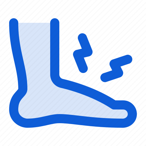 Foot, tingling, pain, injury, numbness icon - Download on Iconfinder